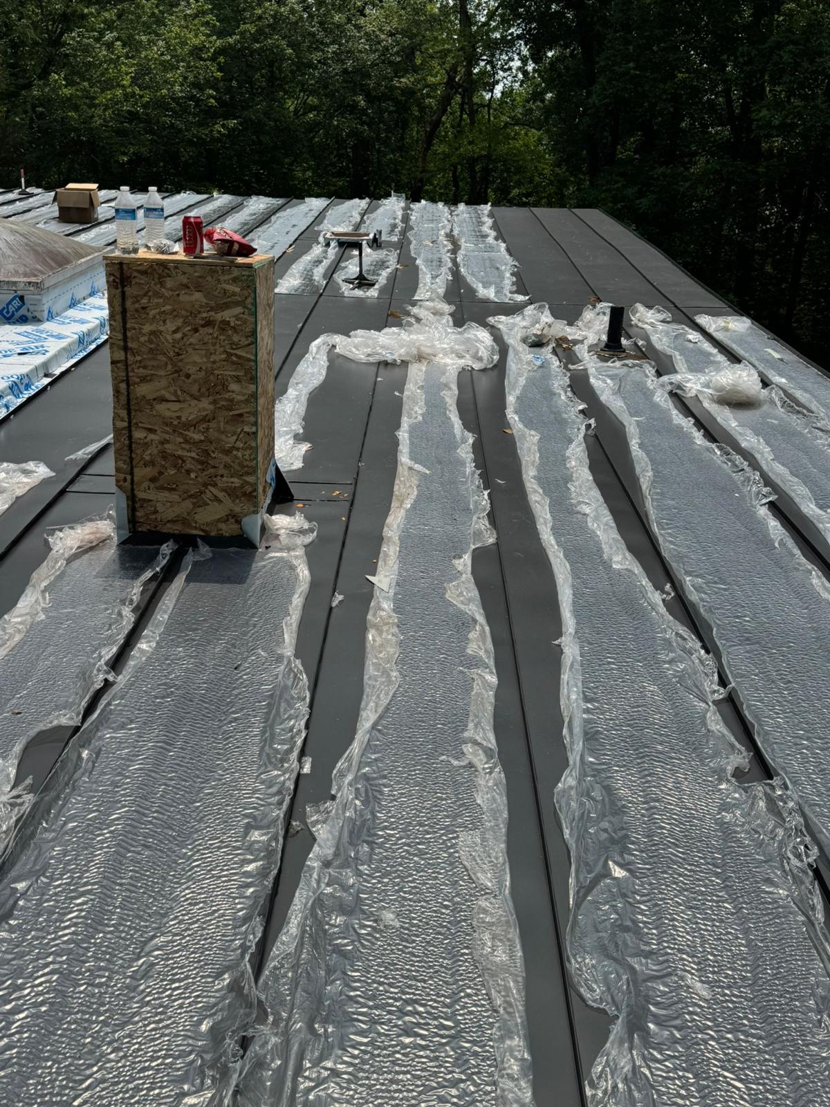 Standing-seam metal roof installed by United Developers
