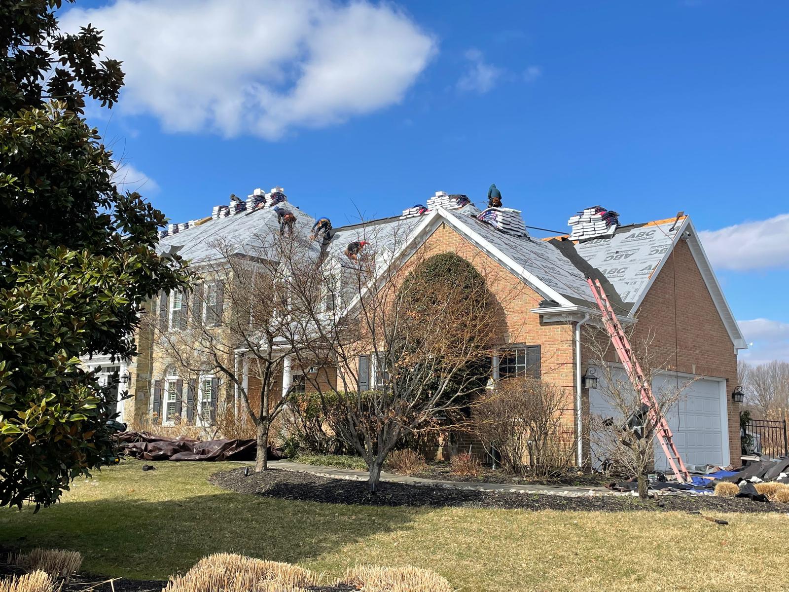 Completed roof replacement project by United Developers